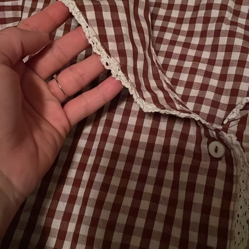 Rylee + Cru Brick Gingham Pajamas - Picture 8 of 12